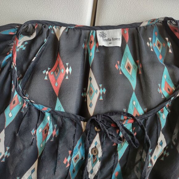 Stella Forest vintage silk tunic blouse - Picture 2 of 6